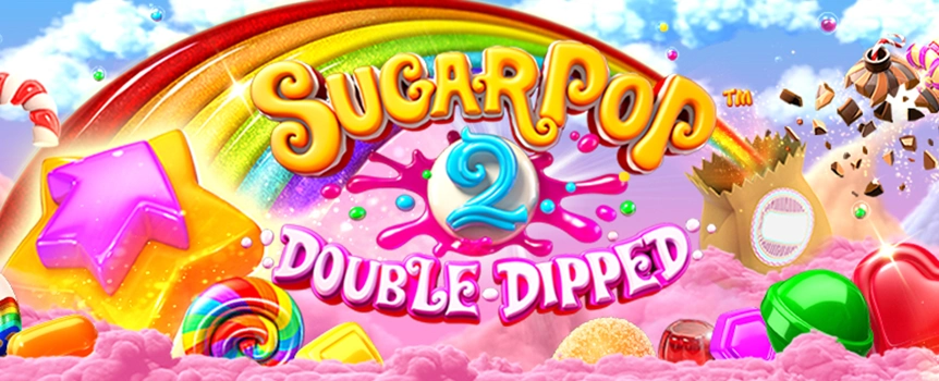 Spin the reels of the Sugar Pop 2: Double Dipped online slot today at Joe Fortune and see if you can win this sweet slot’s giant jackpot worth thousands.