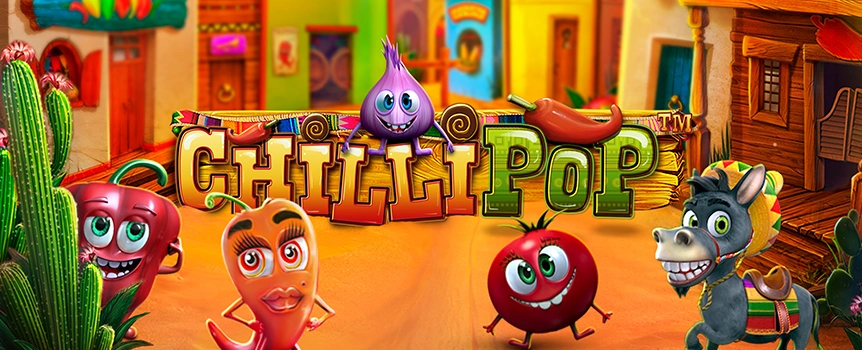 Join the ChilliPop fiesta at Joe Fortune! Make the ultimate salsa with matching symbols and enjoy cluster pays. Play today, and win up to 2,067x your bet!