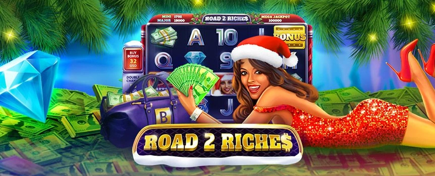 Loaded with tons of bonus features and three huge jackpots, you can bet on major excitement with the slot, Road 2 Riches.